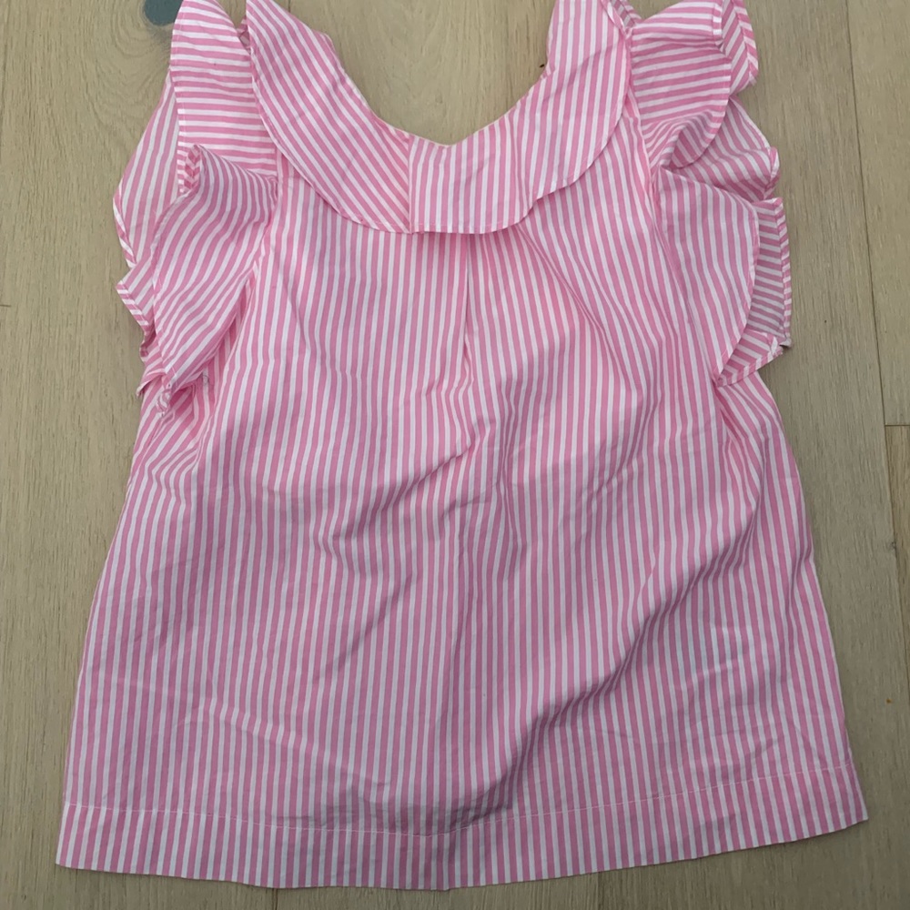 CrewCuts Pink Pinstripe Top Size 12